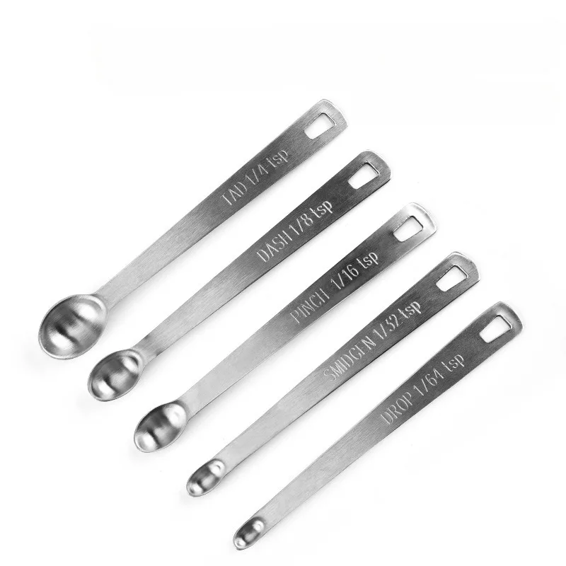 Mini Kitchen Baking - 5Pcs Stainless Steel Mini Measuring Spoon