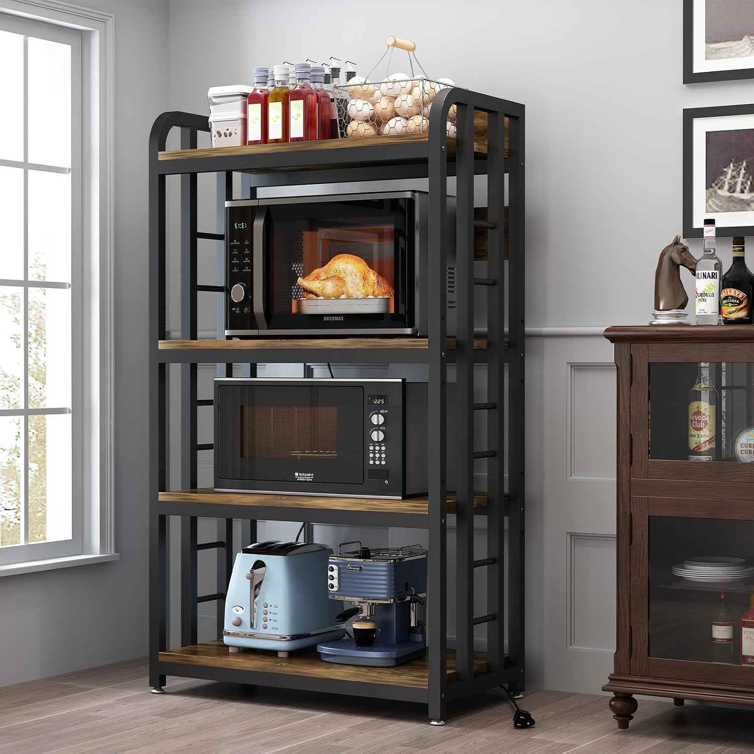 4 Tier Kitchen Bakers Rack Wit - Kitchen Baker review and price