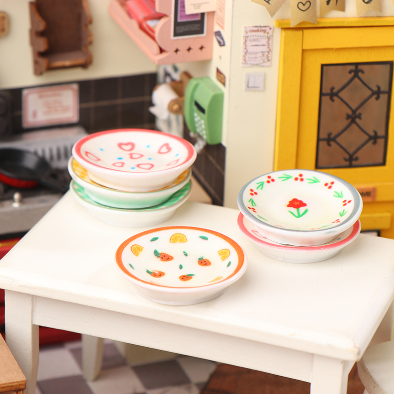 5Pcs 1/12 Dollhouse Mini Plate - Miniature Baking Kitchen review and price