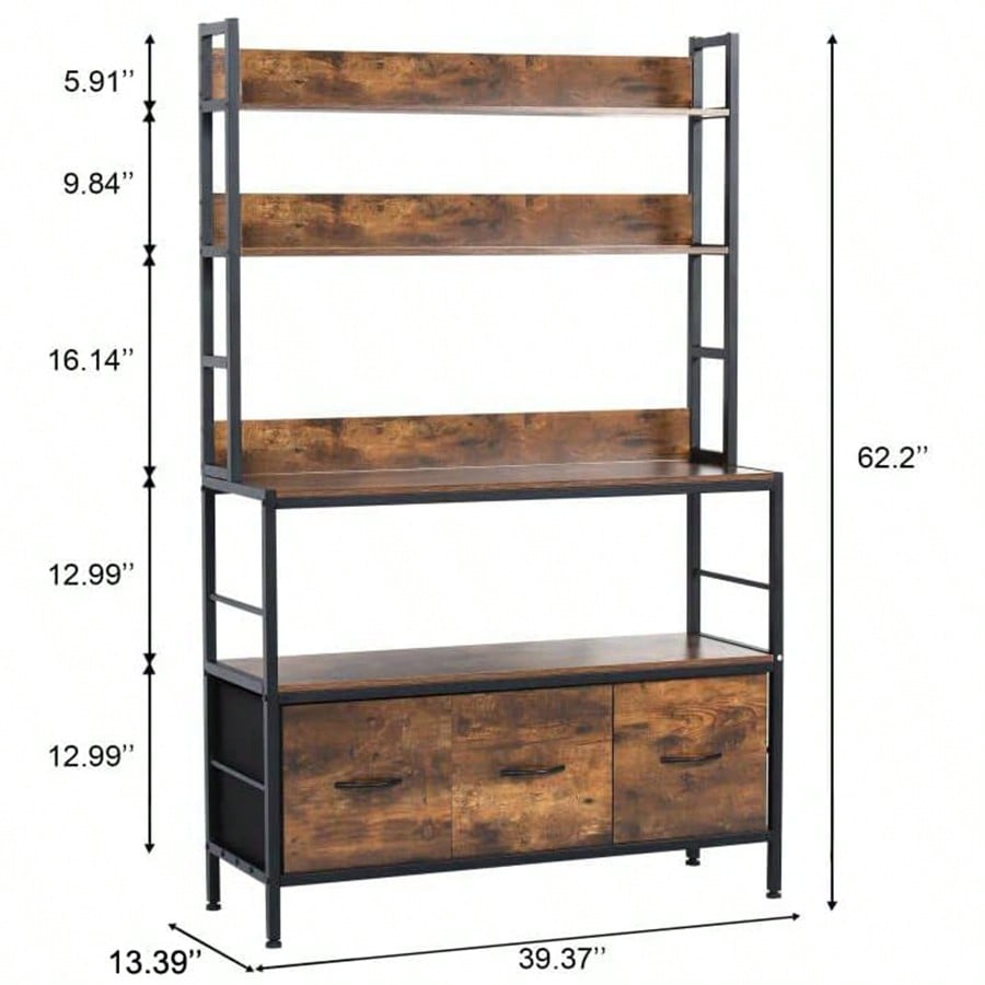 Kitchen Bakers Rack With 3 Bas - Kitchen Baker review and price