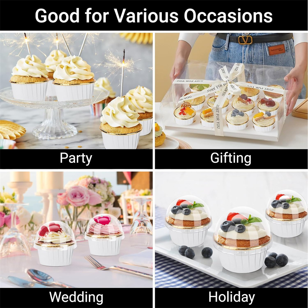 50 pcs Muffins Cup Paper Cupca - Kitchen Baking Cake review and price