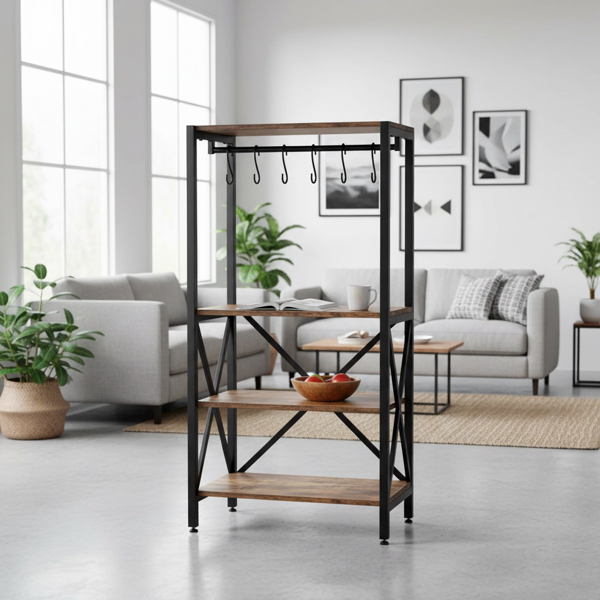 Rustic Brown 6-Tier Kitchen St - Kitchen Baker review and price