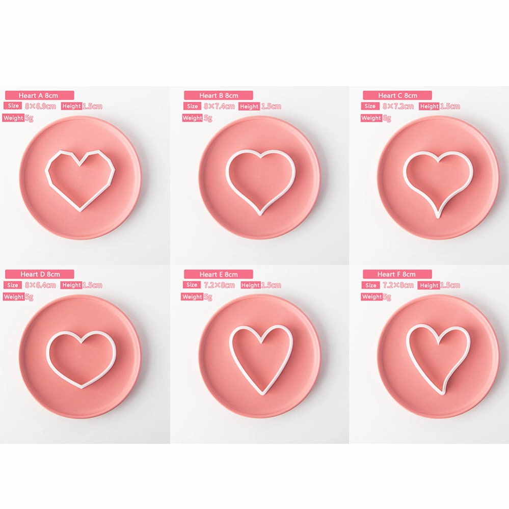 Heart Cookie Cutters Mold 3D C - Kitchen Baking Cake review and price