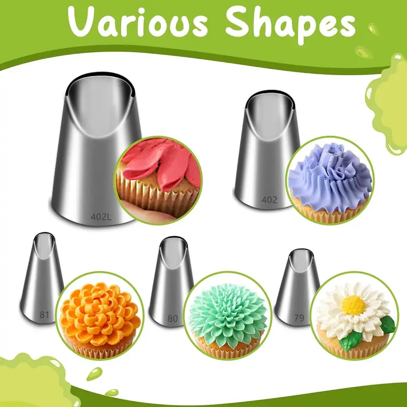 5PCS Stainless Steel Piping No - Kitchen Baking Decor review and price