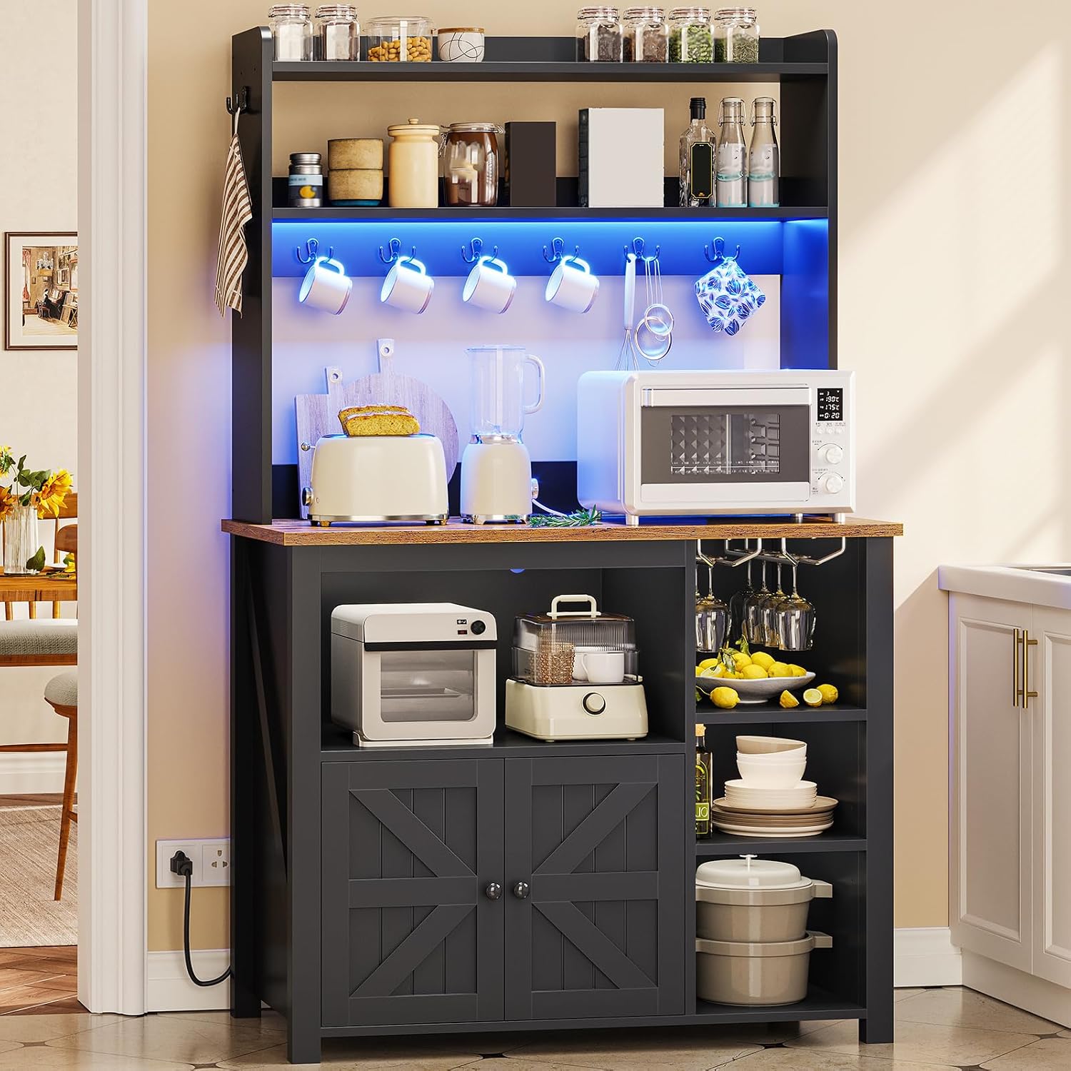 35.4 inch Coffee Bar Cabinet,  - Kitchen Baker review and price