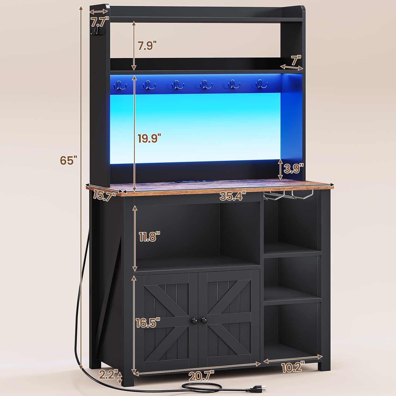 35.4 inch Coffee Bar Cabinet,  - Kitchen Baker review and price
