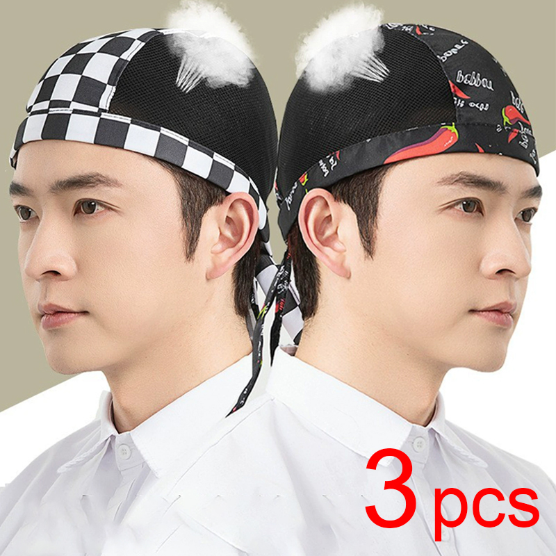 Breathable Mesh Cook Hat 3pcs  - Kitchen Baker review and price