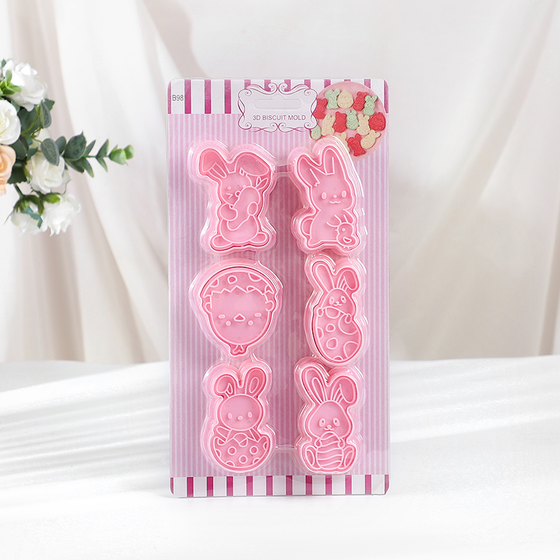 6pcs/Set Easter Bunny Cookie C - Kitchen Baking Decor review and price