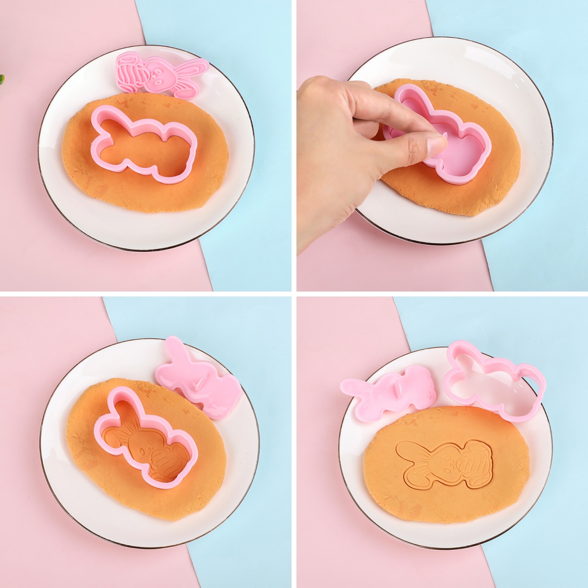 6pcs/Set Easter Bunny Cookie C - Kitchen Baking Decor review and price