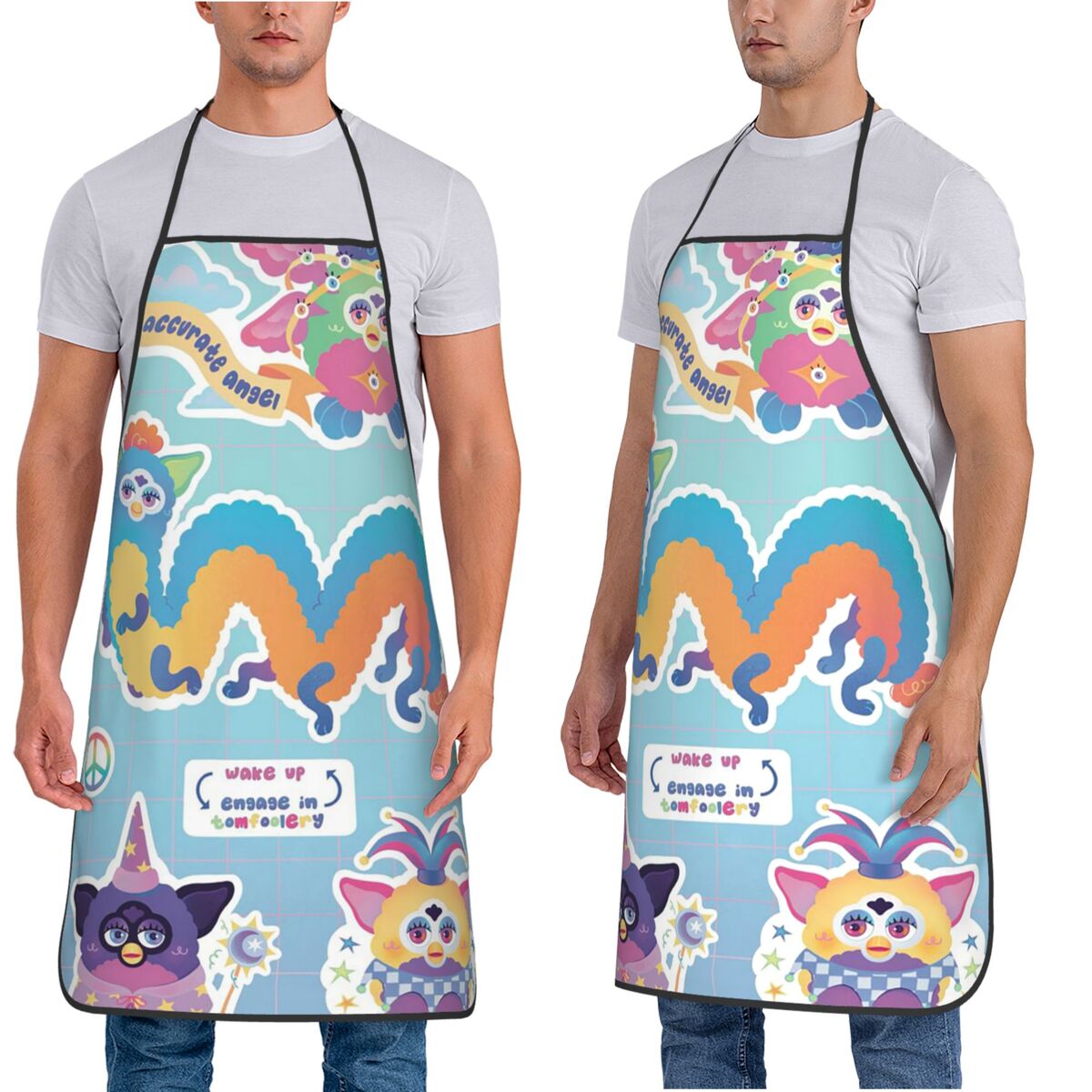 Nightmare Furby Cartoon Aprons - Kitchen Nightmares Baking review and price