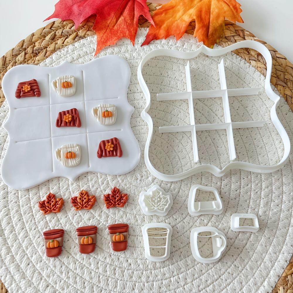 7Pcs Autumn Tic-Tac-Toe Cookie - Cookie Cutter Set review and price