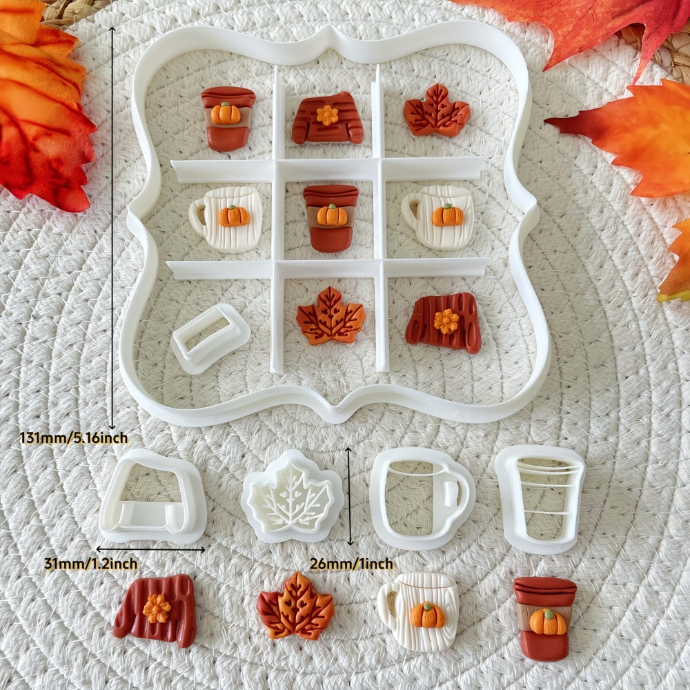 7Pcs Autumn Tic-Tac-Toe Cookie - Cookie Cutter Set review and price