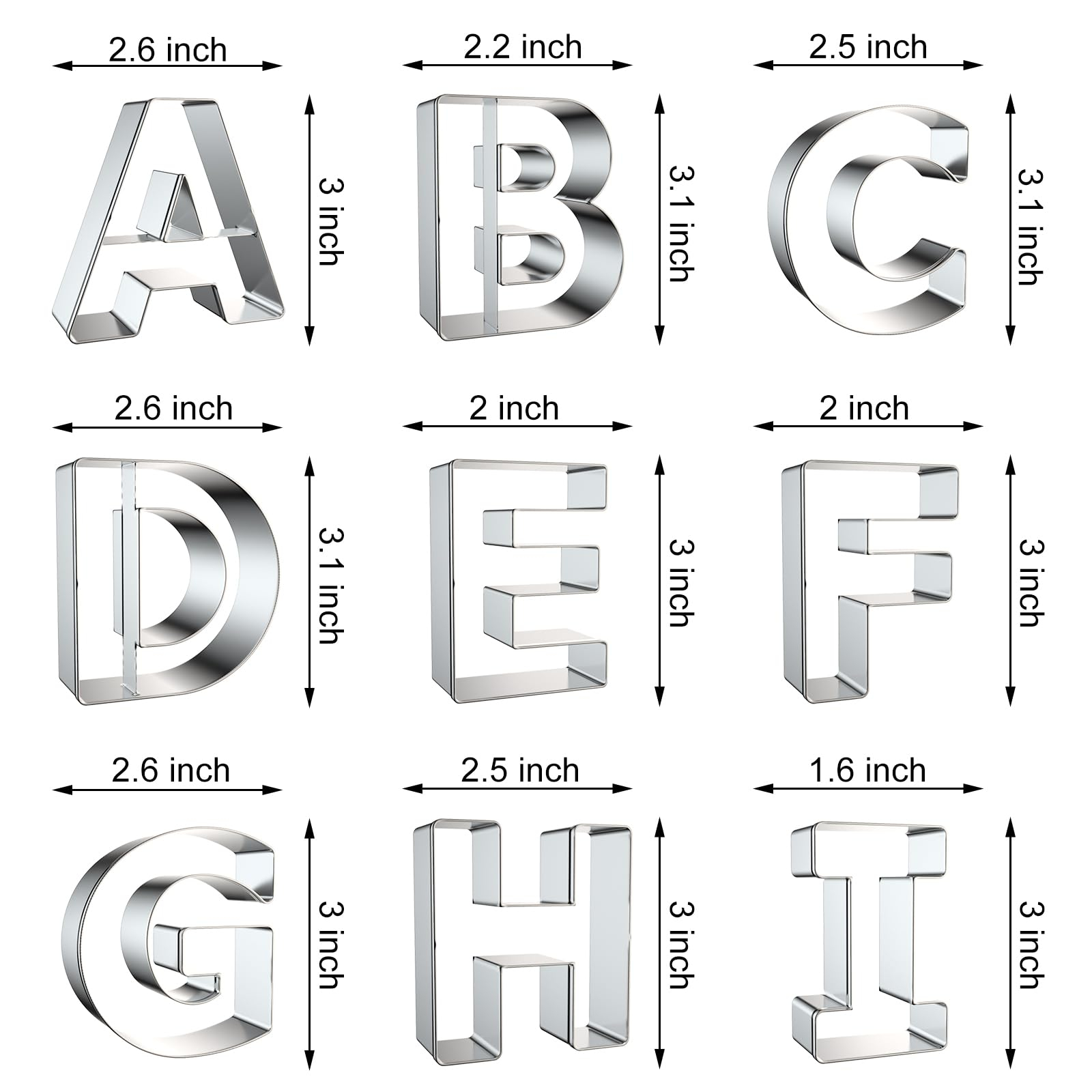 Letter Cookie Cutters Shapes - - Cookie Cutter Set review and price