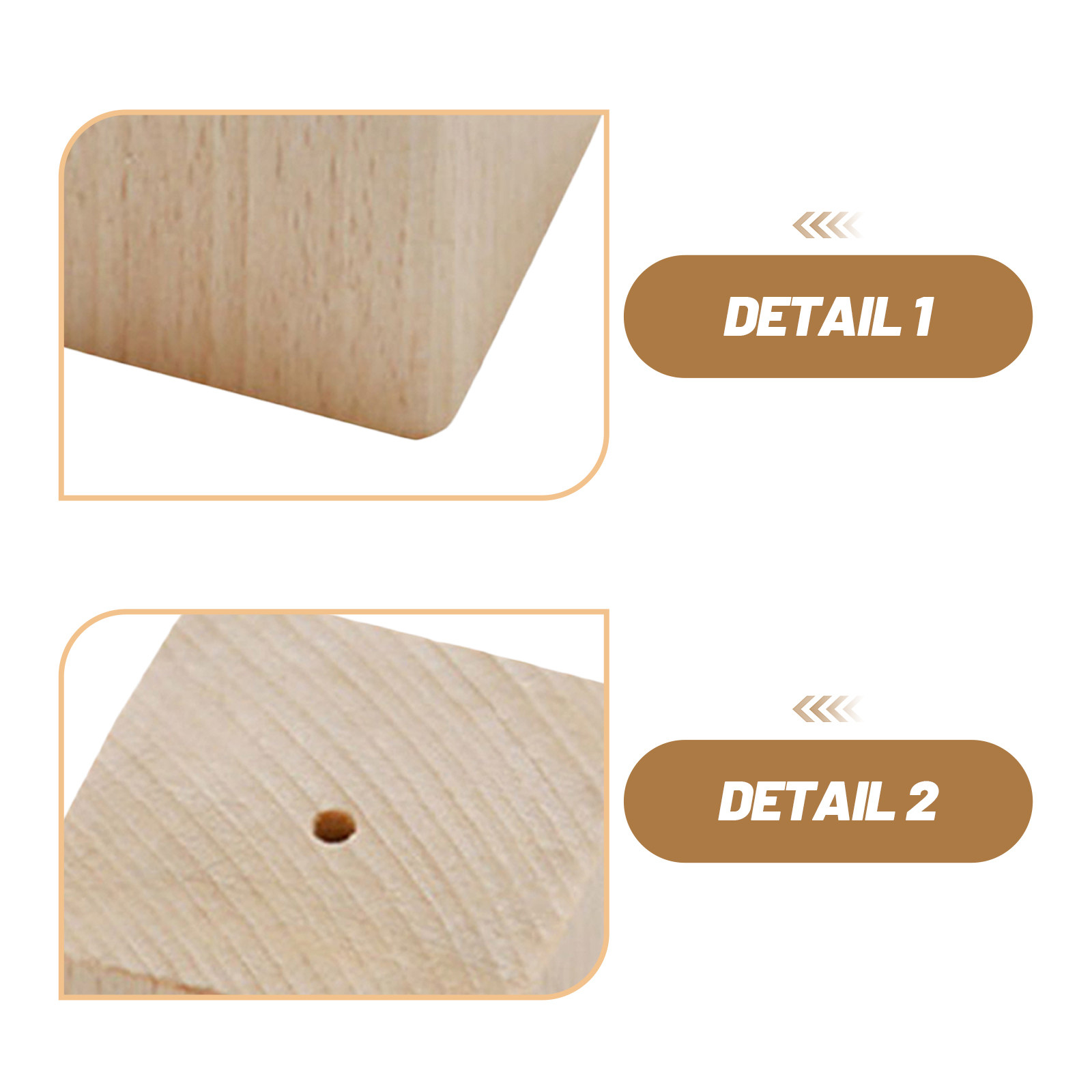 2Pcs Wooden Flower Nail Bases  - Kitchen Baking Decor review and price